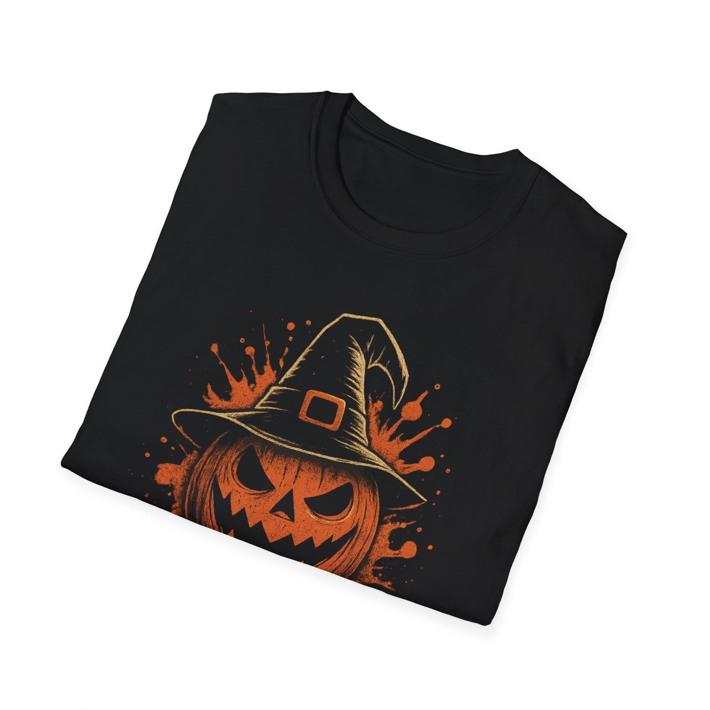 Halloween Pumpkin T-Shirt, Unisex Casual Tee, Spooky Season Apparel, Fall Festive Wear, Gift for Halloween Lovers, ALIVENLIVIN Shirt