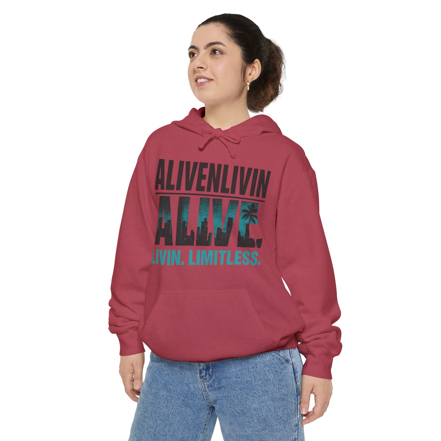 Unisex Inspirational Hoodie | Garment-Dyed Fashion | Gift for Friends, Cozy Layer, Casual Wear, Motivational Message