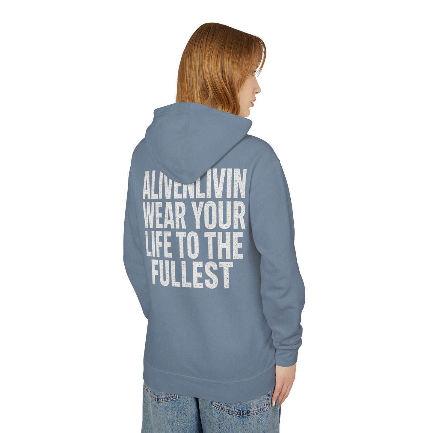 Lightweight Inspirational Hoodie, Motivational Sweatshirt for Everyday Wear, Perfect for Gifts, Festivals, and Active Lifestyle