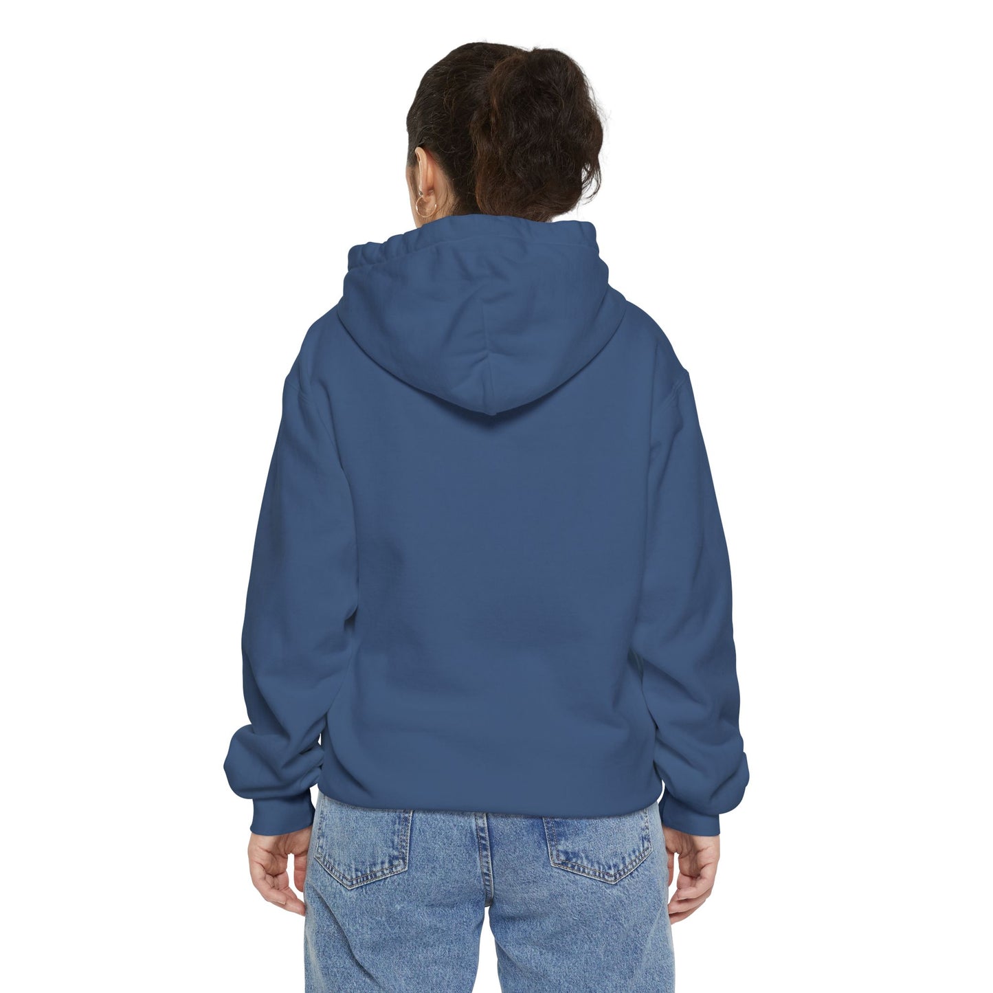 Garment-Dyed Hoodie with 'ALIVEN LIVIN' Design | Cozy Casual Wear, Unisex Sweatshirt, Perfect Gift for Wellness Lovers, Everyday Comfort
