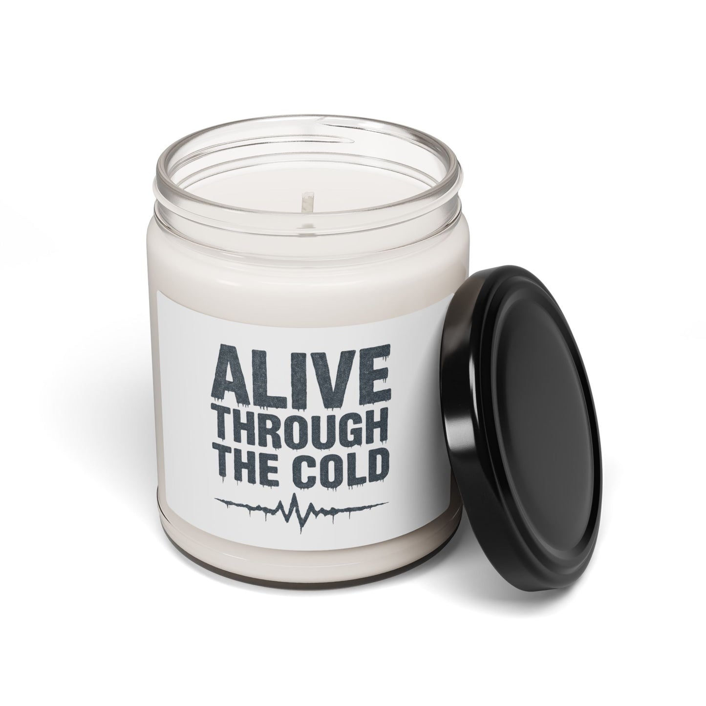 Scented Soy Candle, Cozy Atmosphere, Perfect Gift for Winter, ''Alive Through the Cold'', Relaxation, Home Fragrance, Self-Care