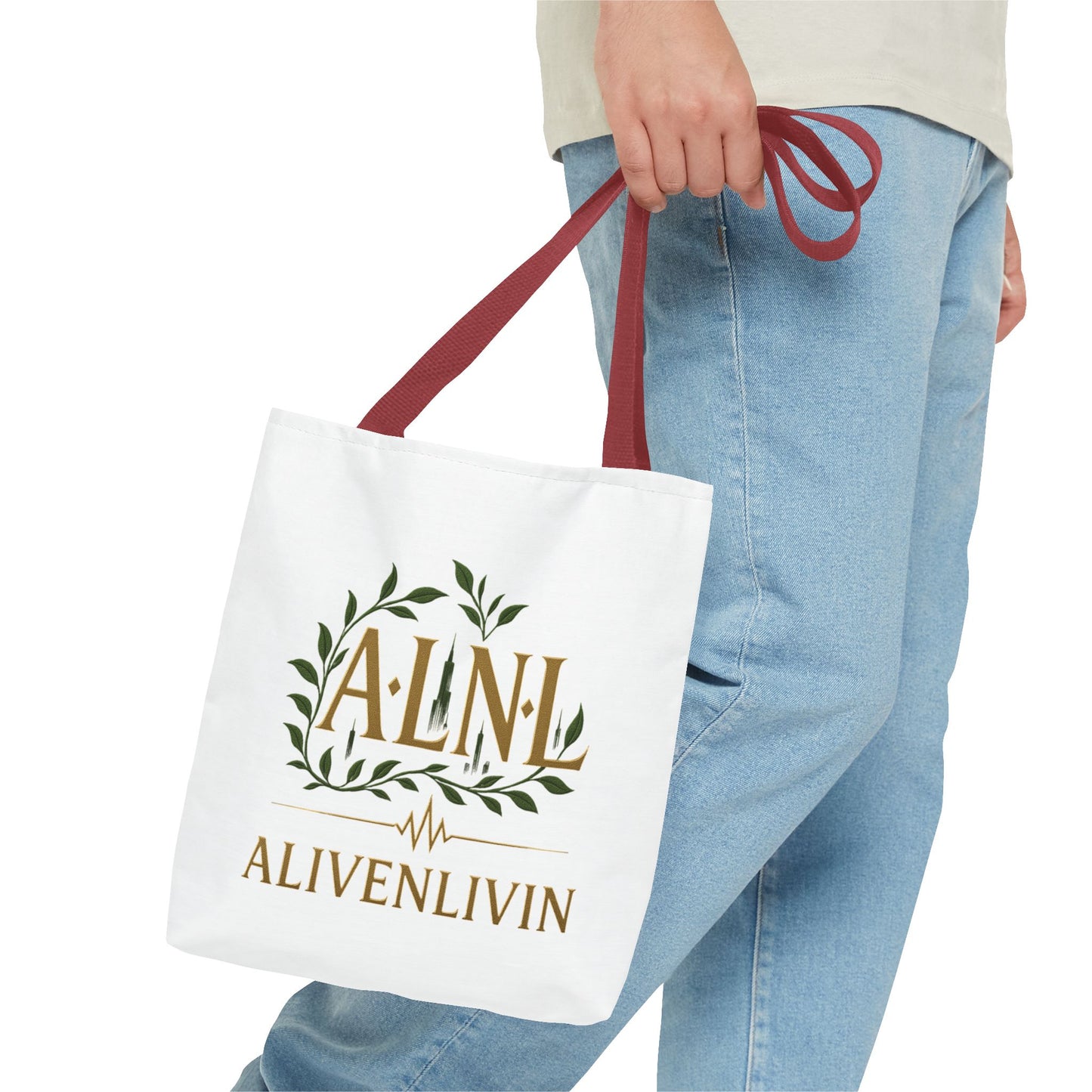 Chic Urban Tote Bag | Stylish Reusable Eco-Friendly Gift for Plant Lovers, Fashionistas, Commuters, AlivenLivin Design