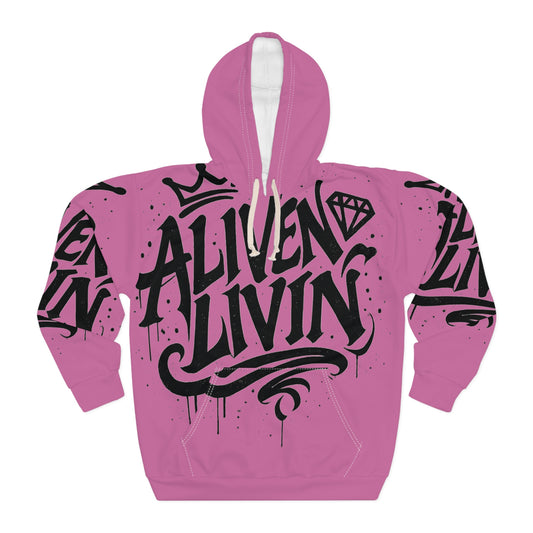 Urban Streetwear Hoodie, Trendy Graphic Sweatshirt, AOP Pullover for Casual Style, Gift for Hip-Hop Lovers, Cozy Everyday Wear