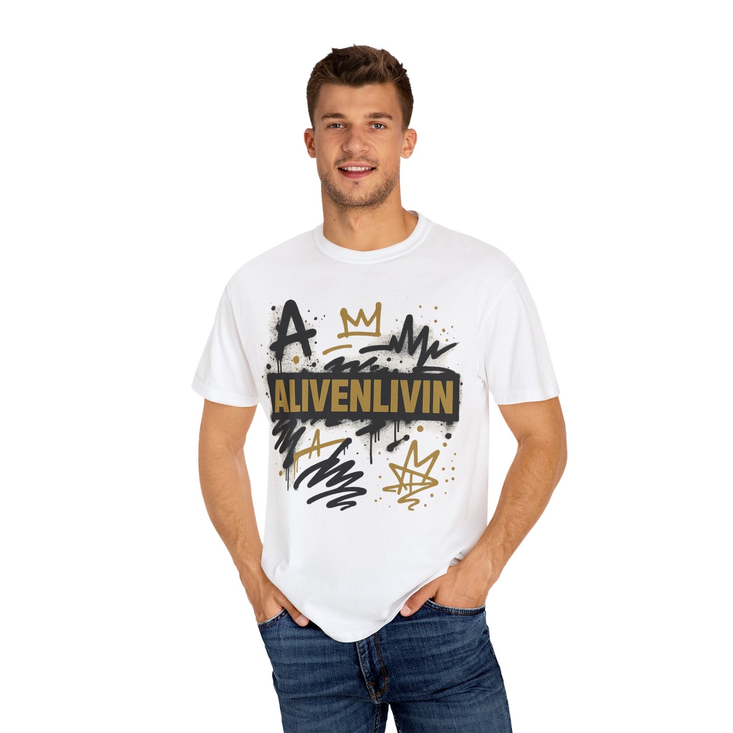 Stylish Graffiti T-Shirt for Creative Souls, Unique Graphic Tee, Casual Wear, Street Style Shirt, Gift for Art Lovers
