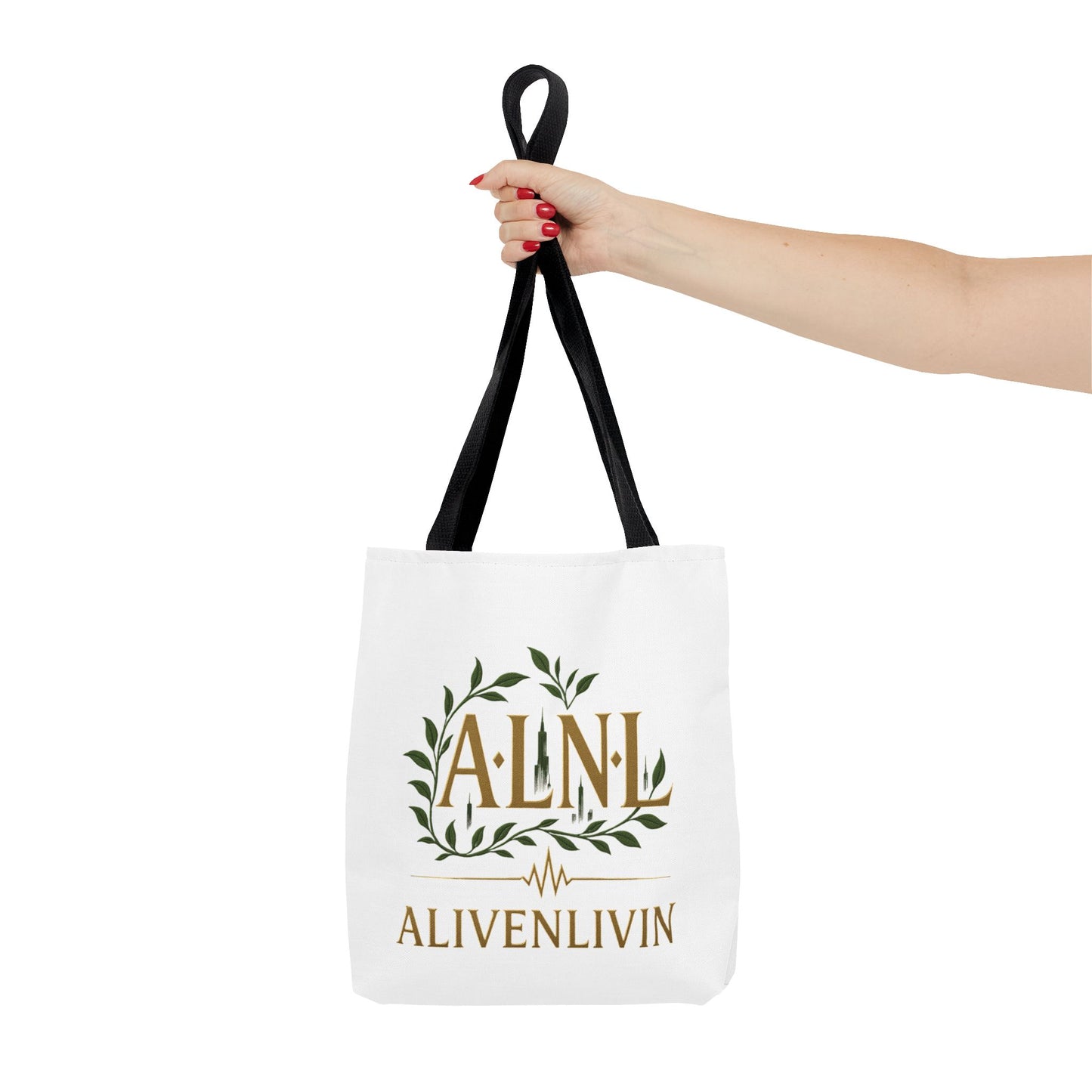 Chic Urban Tote Bag | Stylish Reusable Eco-Friendly Gift for Plant Lovers, Fashionistas, Commuters, AlivenLivin Design