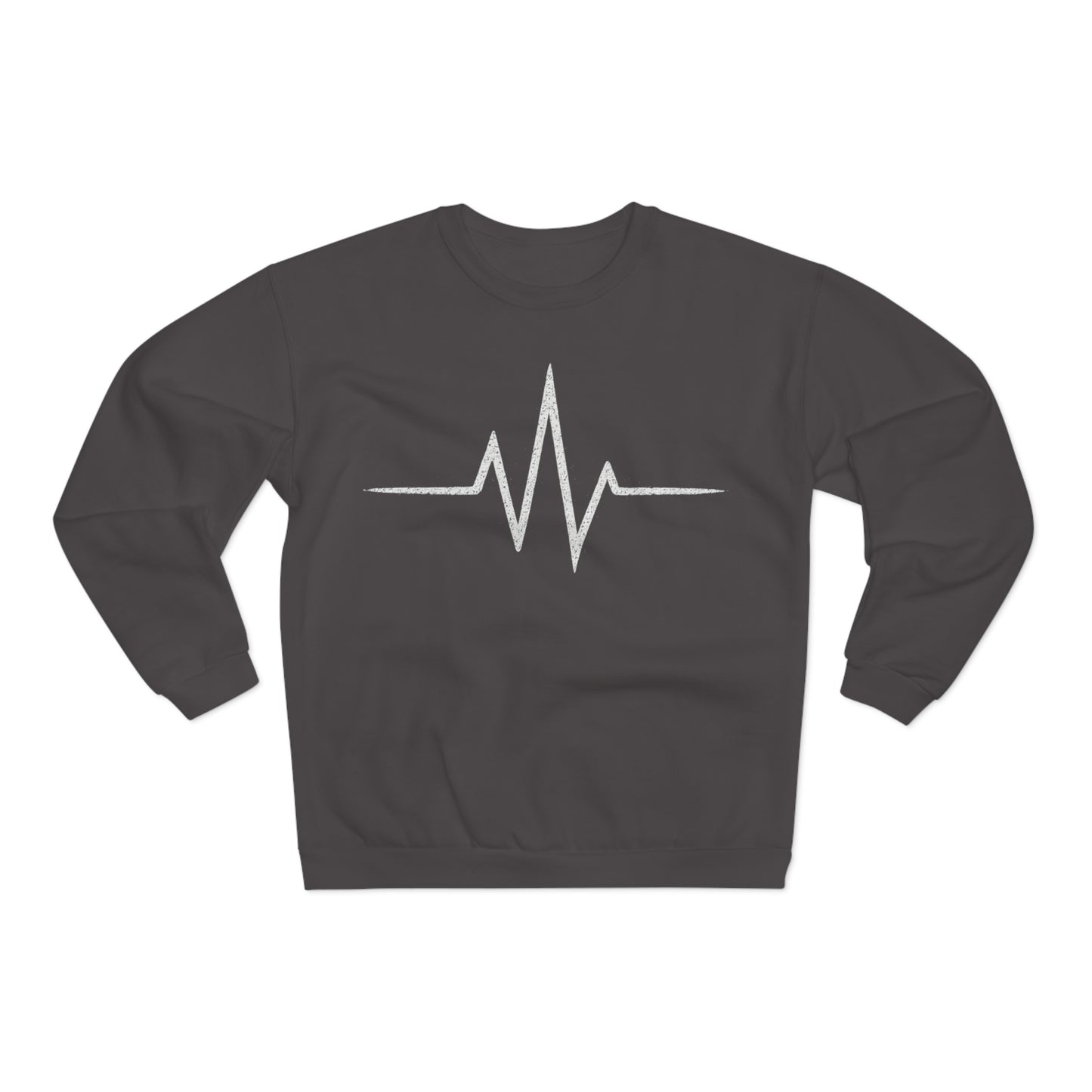 Inspirational Heartbeat Crew Neck Sweatshirt, Motivational Gift, Casual Wear, Unisex Pullover, Fitness Enthusiast