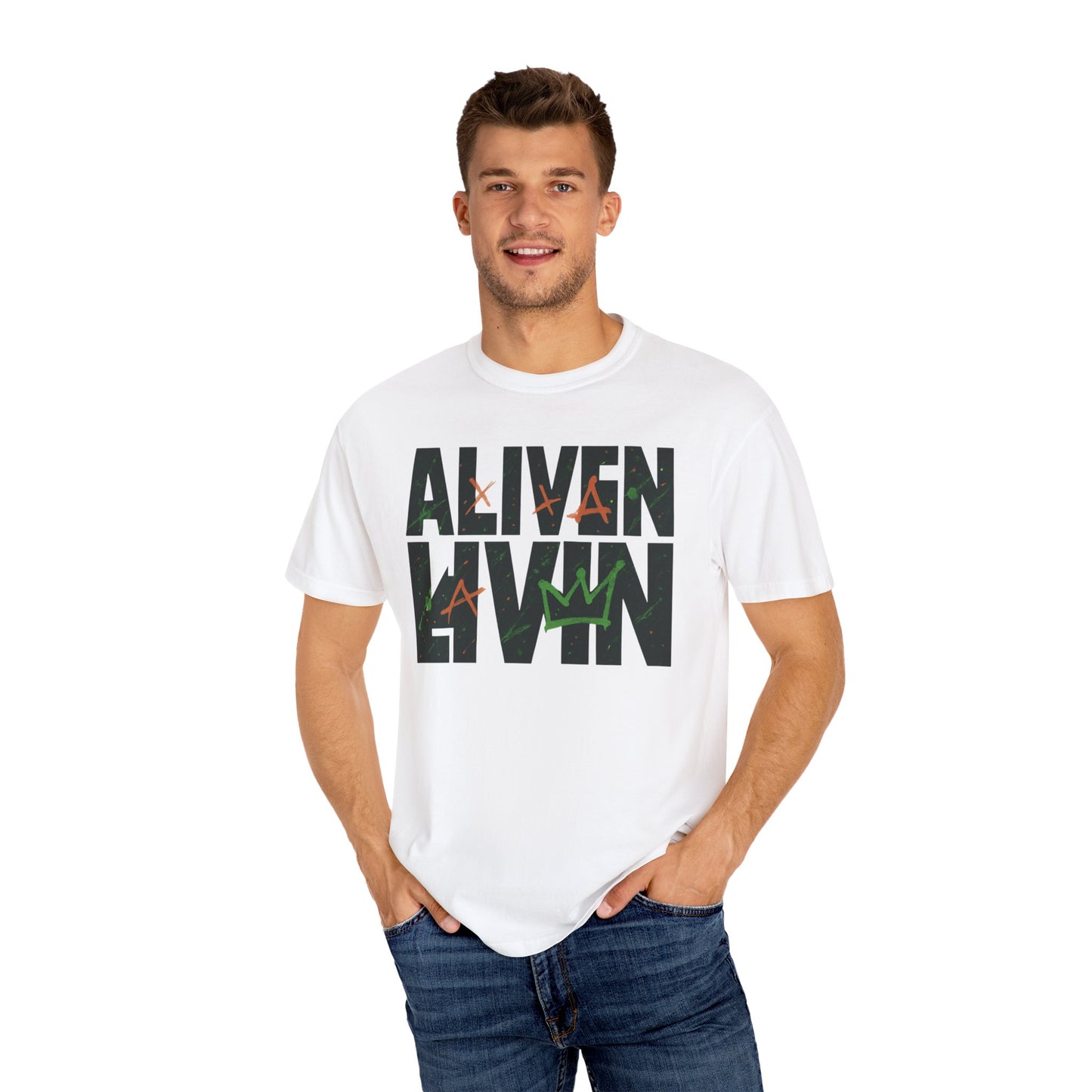 Alive and Livin' Unisex T-Shirt | Casual Wear, Graphic Tee, Gift for Friends, Everyday Comfort, Party Outfit, Summer Style