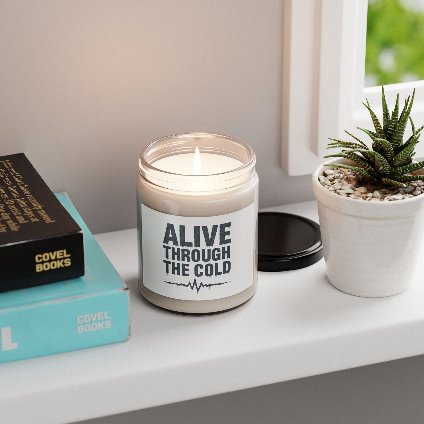 Scented Soy Candle, Cozy Atmosphere, Perfect Gift for Winter, ''Alive Through the Cold'', Relaxation, Home Fragrance, Self-Care
