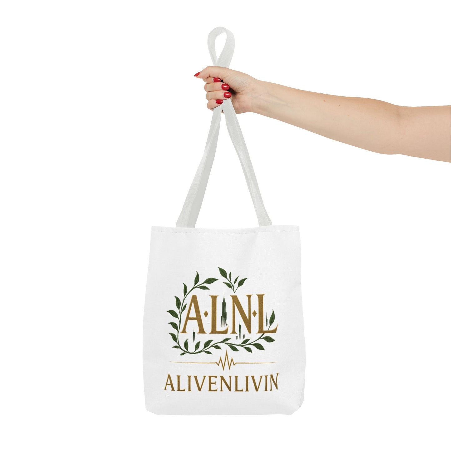 Chic Urban Tote Bag | Stylish Reusable Eco-Friendly Gift for Plant Lovers, Fashionistas, Commuters, AlivenLivin Design
