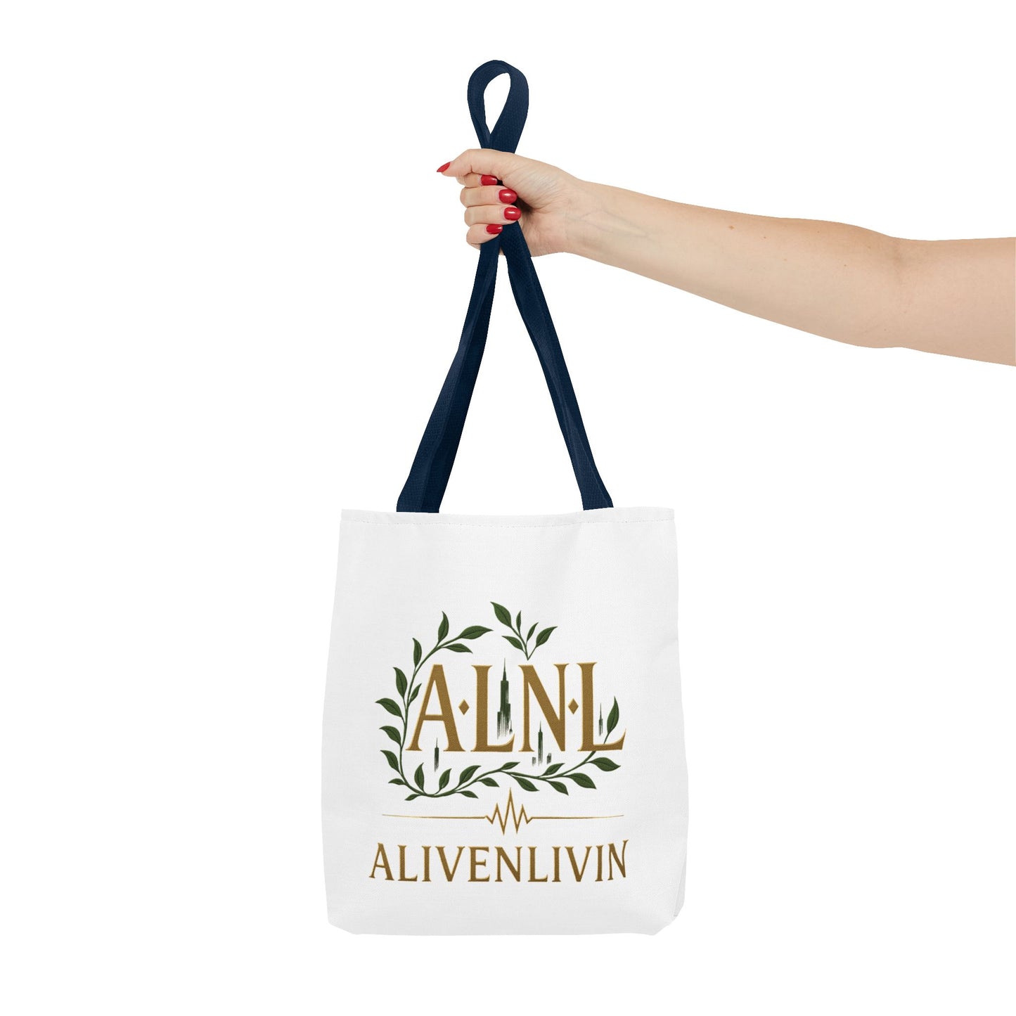 Chic Urban Tote Bag | Stylish Reusable Eco-Friendly Gift for Plant Lovers, Fashionistas, Commuters, AlivenLivin Design