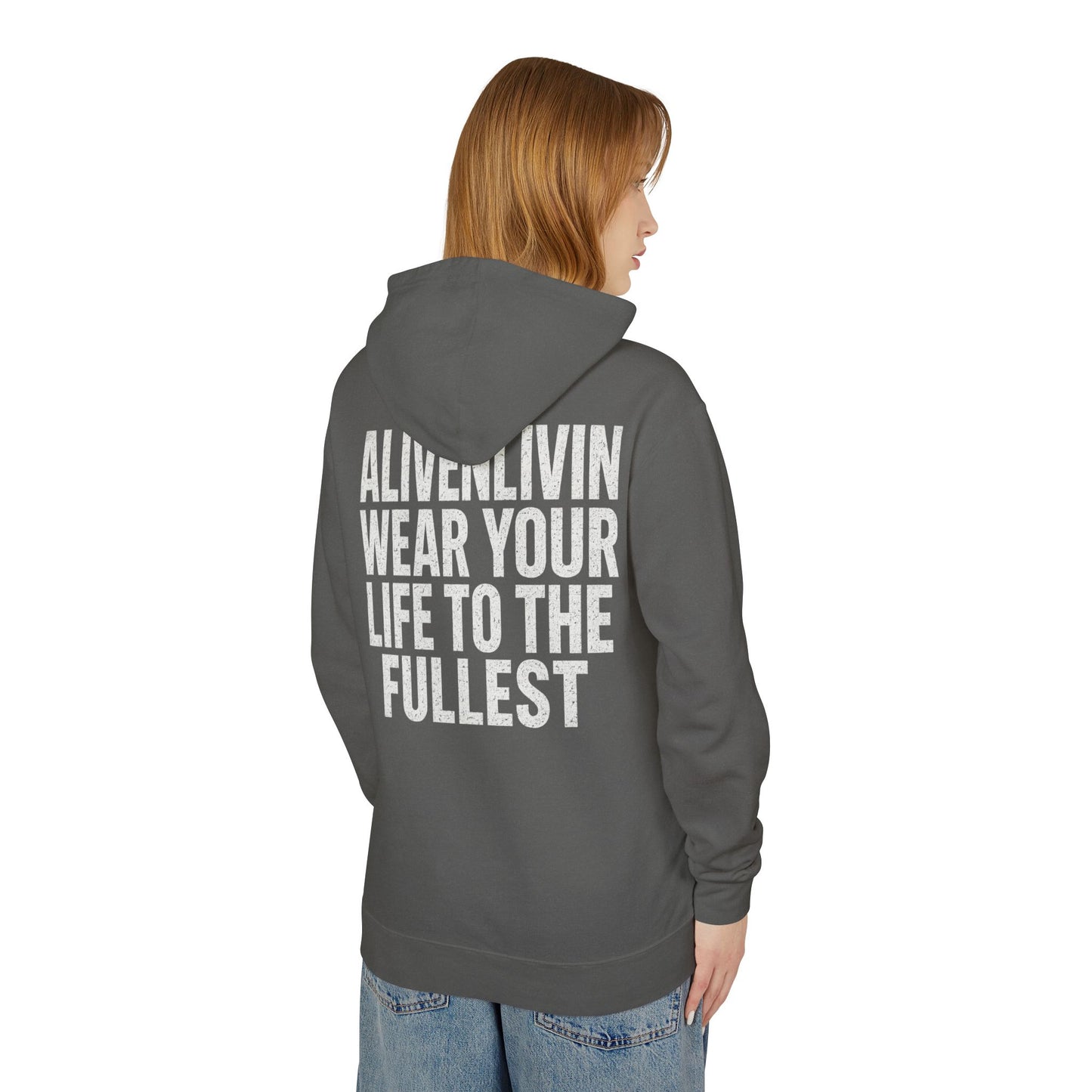 Lightweight Inspirational Hoodie, Motivational Sweatshirt for Everyday Wear, Perfect for Gifts, Festivals, and Active Lifestyle