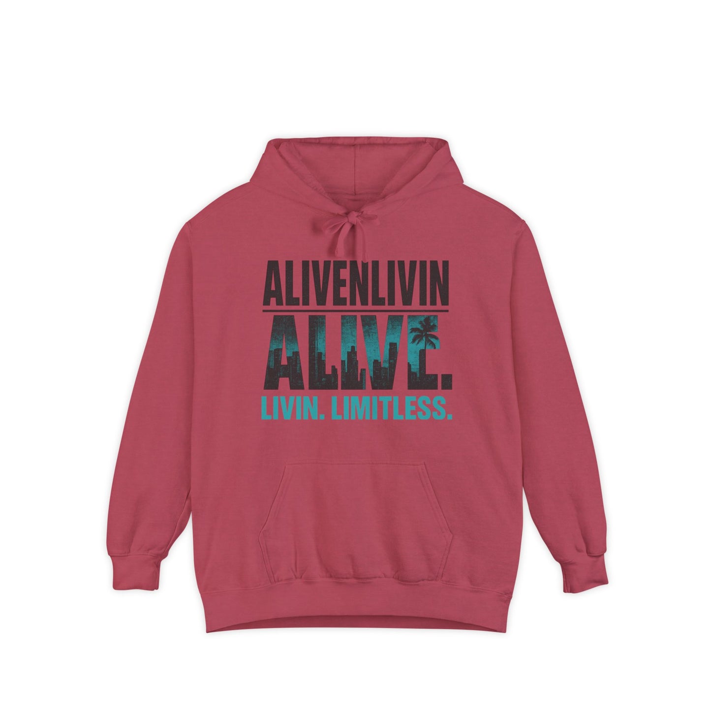 Unisex Inspirational Hoodie | Garment-Dyed Fashion | Gift for Friends, Cozy Layer, Casual Wear, Motivational Message