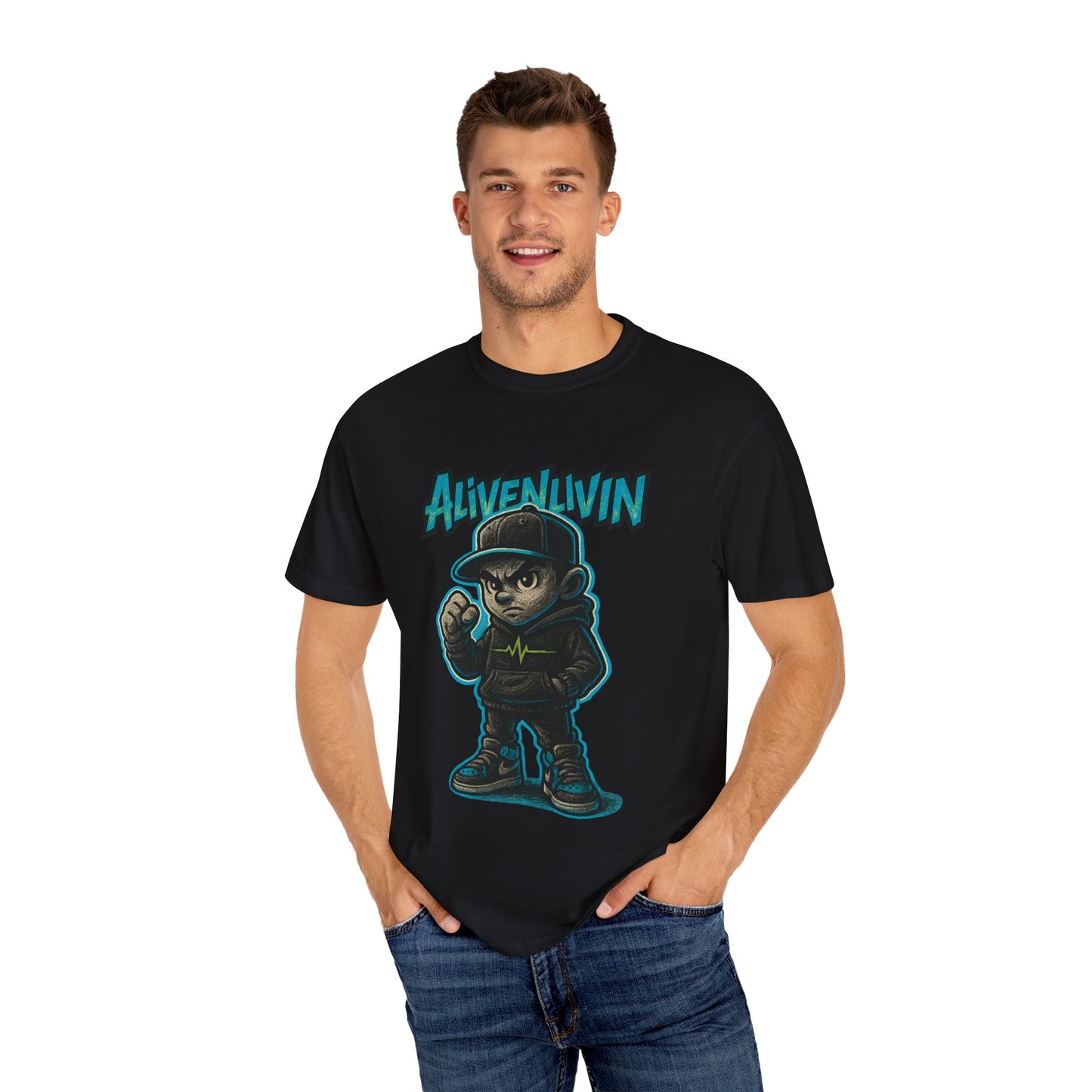 Urban Art-Inspired Unisex T-Shirt for Streetwear Lovers, Graphic Tee for Music Festivals, Casual Wear, Gifts for Teens, Fun Fashion