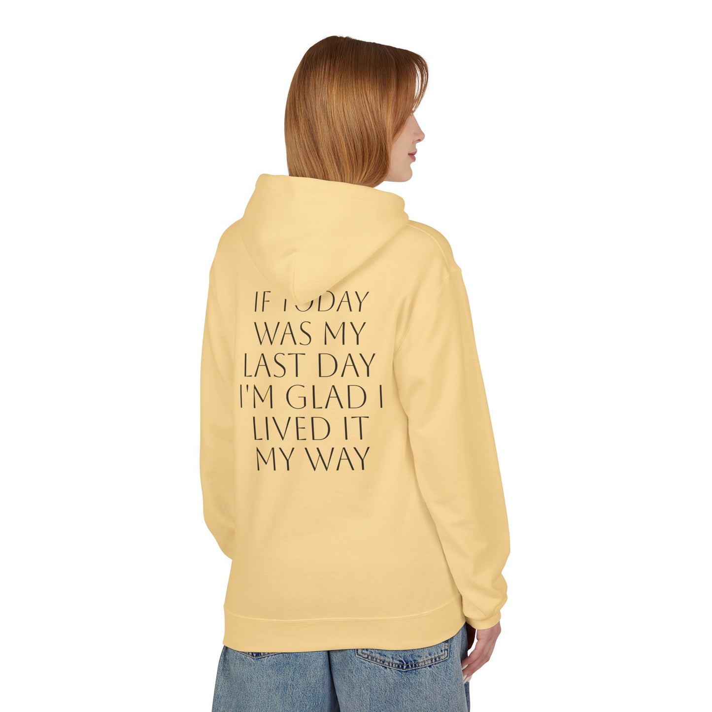 Inspirational Quote Fleece Hoodie, Motivational Apparel, Gifts for Friends, Cozy Casualwear, Great for Celebrations