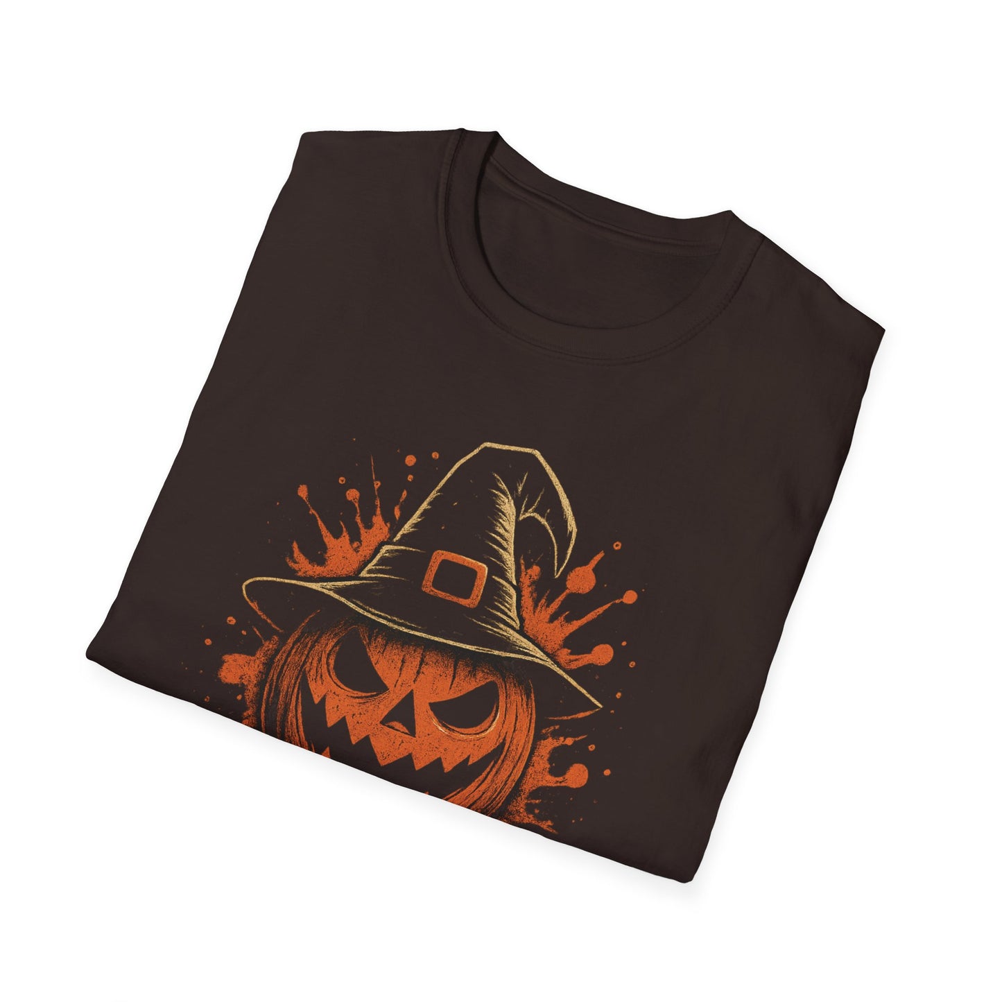 Halloween Pumpkin T-Shirt, Unisex Casual Tee, Spooky Season Apparel, Fall Festive Wear, Gift for Halloween Lovers, ALIVENLIVIN Shirt