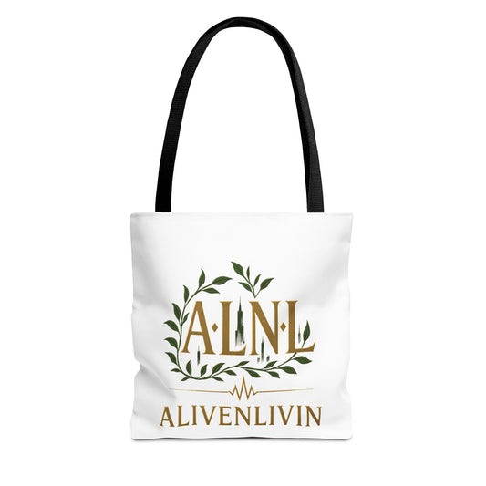 Chic Urban Tote Bag | Stylish Reusable Eco-Friendly Gift for Plant Lovers, Fashionistas, Commuters, AlivenLivin Design