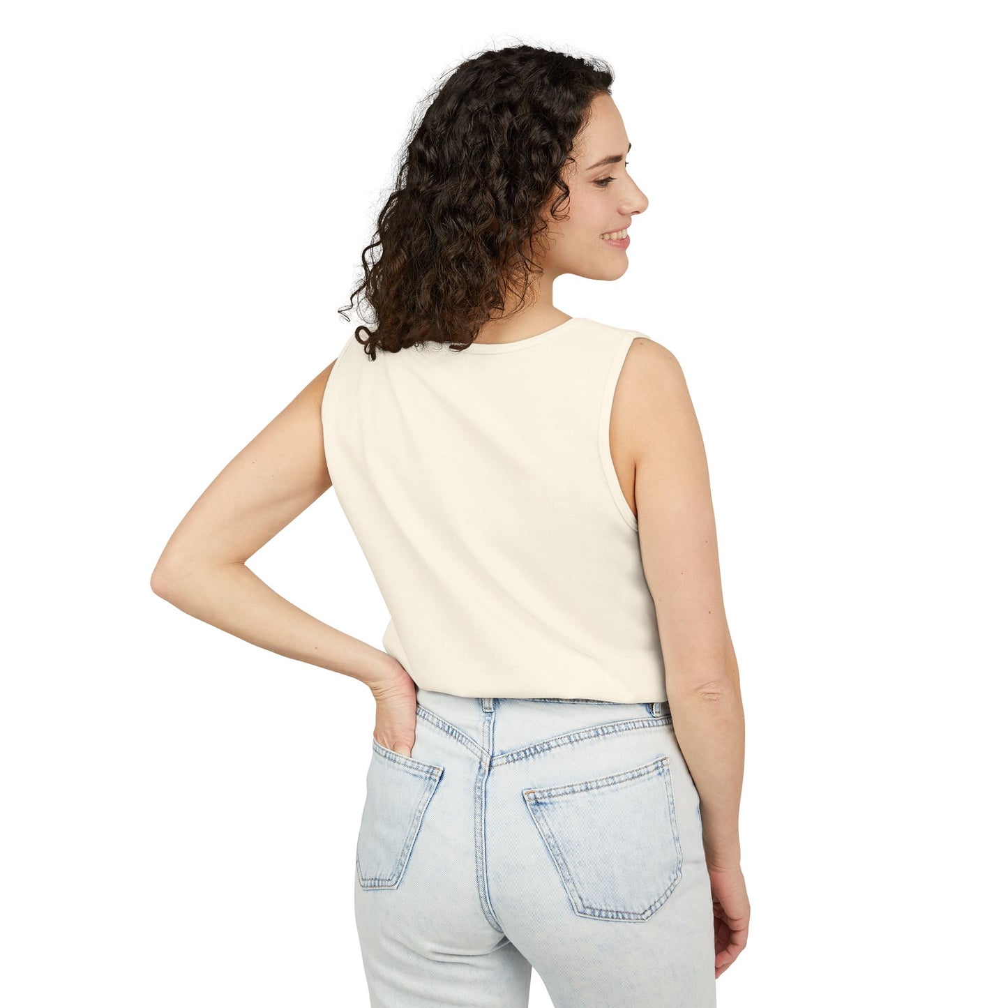 Stylish Unisex Garment-Dyed Tank Top with ANL Design for Casual Days, Beach, Gifts, Summer Wear, and Unique Events