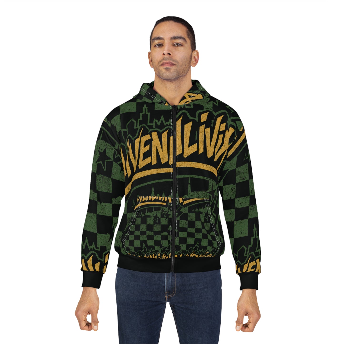 Vibrant Unisex Zip Hoodie - Cool Streetwear, Casual Wear, Gift for Him/Her, Stylish Layer for All Seasons
