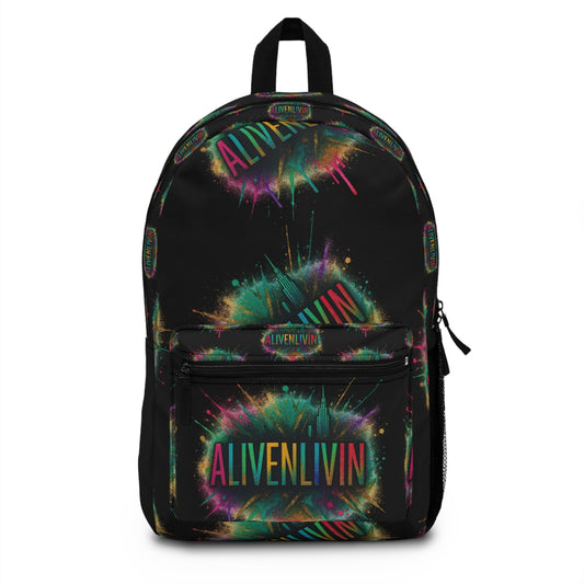 Vibrant Graphic Backpack for The Bold, Colorful Backpack, School Gear, Festival Bag, Trendy Accessories, Unique Gift