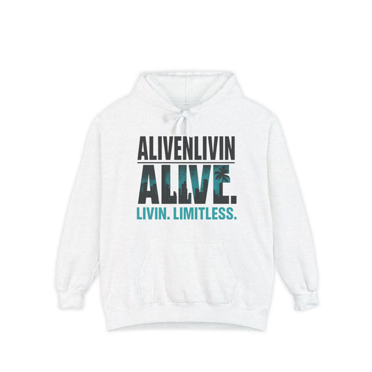 Unisex Inspirational Hoodie | Garment-Dyed Fashion | Gift for Friends, Cozy Layer, Casual Wear, Motivational Message