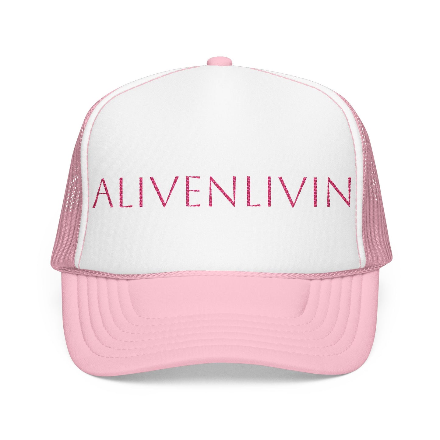 Chic Foamy Trucker Hat, Stylish Cap for Outdoor Events, Birthday Gift, Embroidered Hat, Trendy Accessory, Perfect for Summer Fun