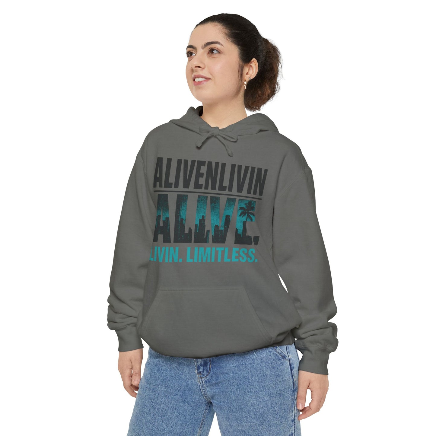 Unisex Inspirational Hoodie | Garment-Dyed Fashion | Gift for Friends, Cozy Layer, Casual Wear, Motivational Message