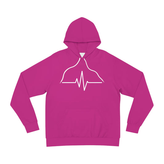 Stylish Heartbeat Hoodie, Trendy AOP Sweatshirt for Music Lovers, Unique Gift for Birthdays, Christmas, Cozy Casual Wear