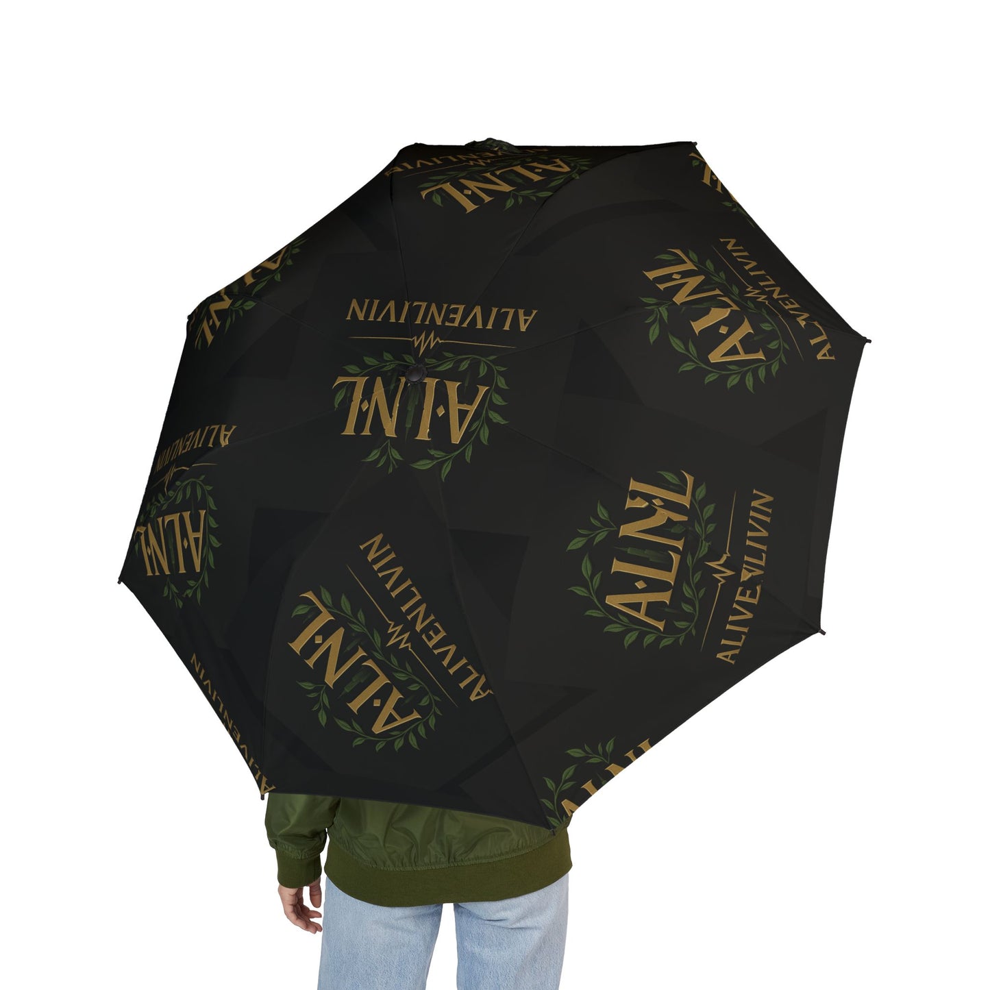 Stylish Semi-Automatic Foldable Umbrella - All Weather Protection, Travel Gear, Gift for Him/Her, Fashionable Rain Accessory, Unique Design