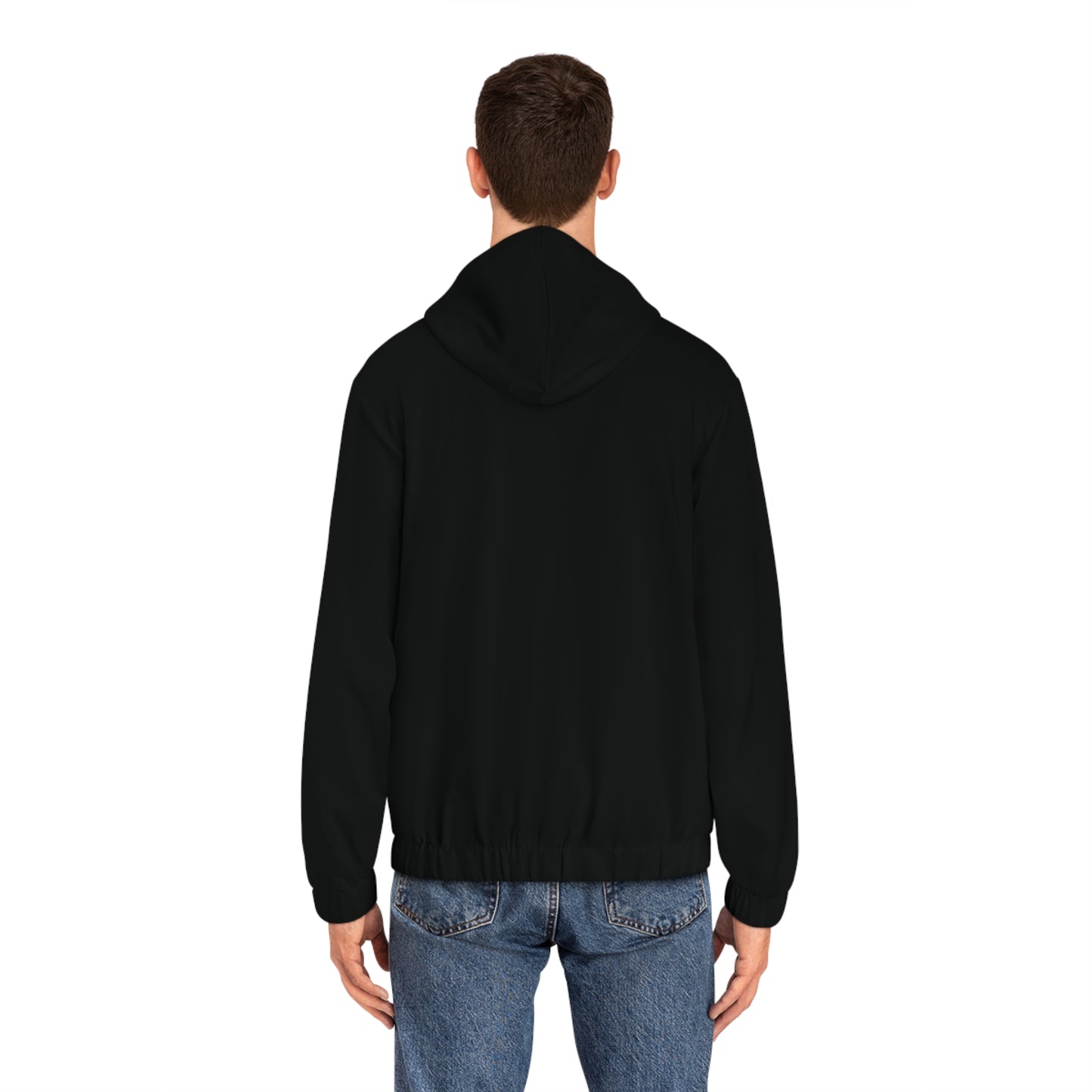 Vibrant AOP ALIVENLIVIN Men's Full-Zip Hoodie - Celebrate Life, Unique Style, Perfect for Casual Wear, Gift for Him, Cozy Comfort