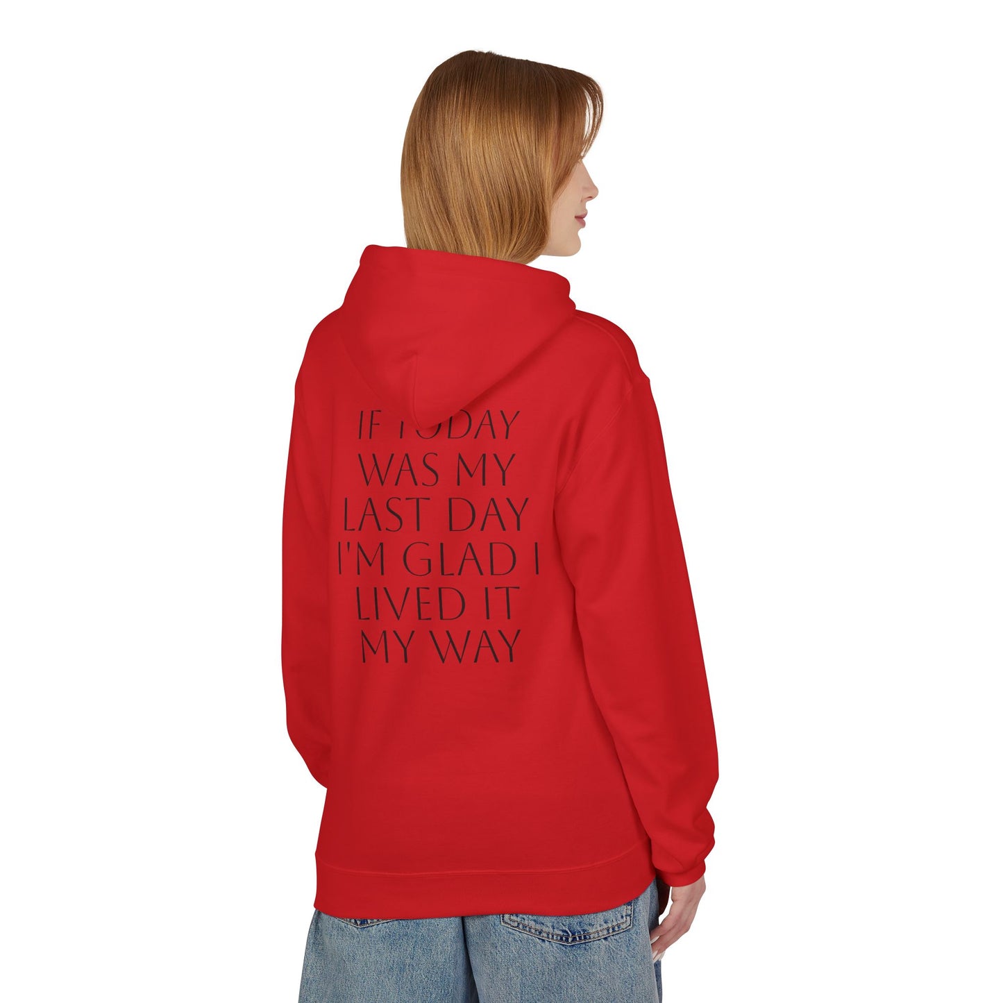 Inspirational Quote Fleece Hoodie, Motivational Apparel, Gifts for Friends, Cozy Casualwear, Great for Celebrations
