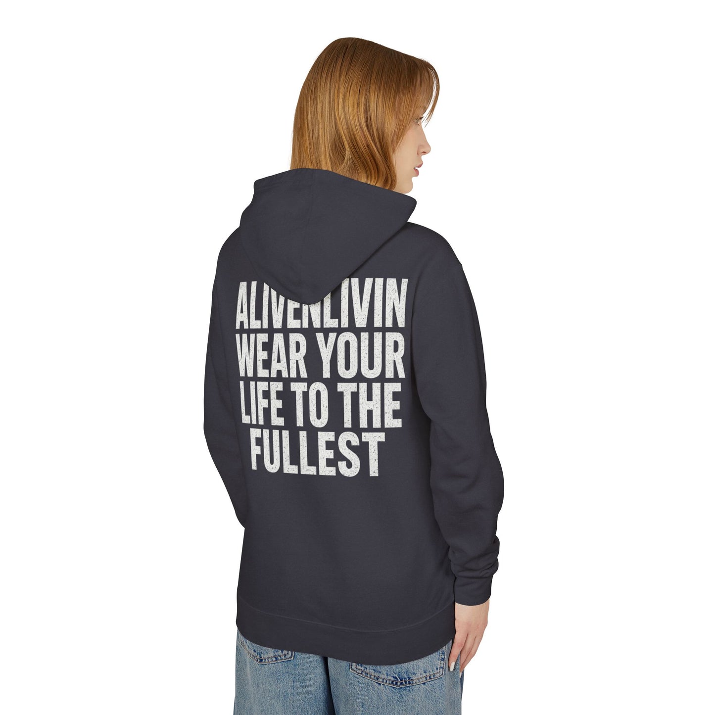 Lightweight Inspirational Hoodie, Motivational Sweatshirt for Everyday Wear, Perfect for Gifts, Festivals, and Active Lifestyle