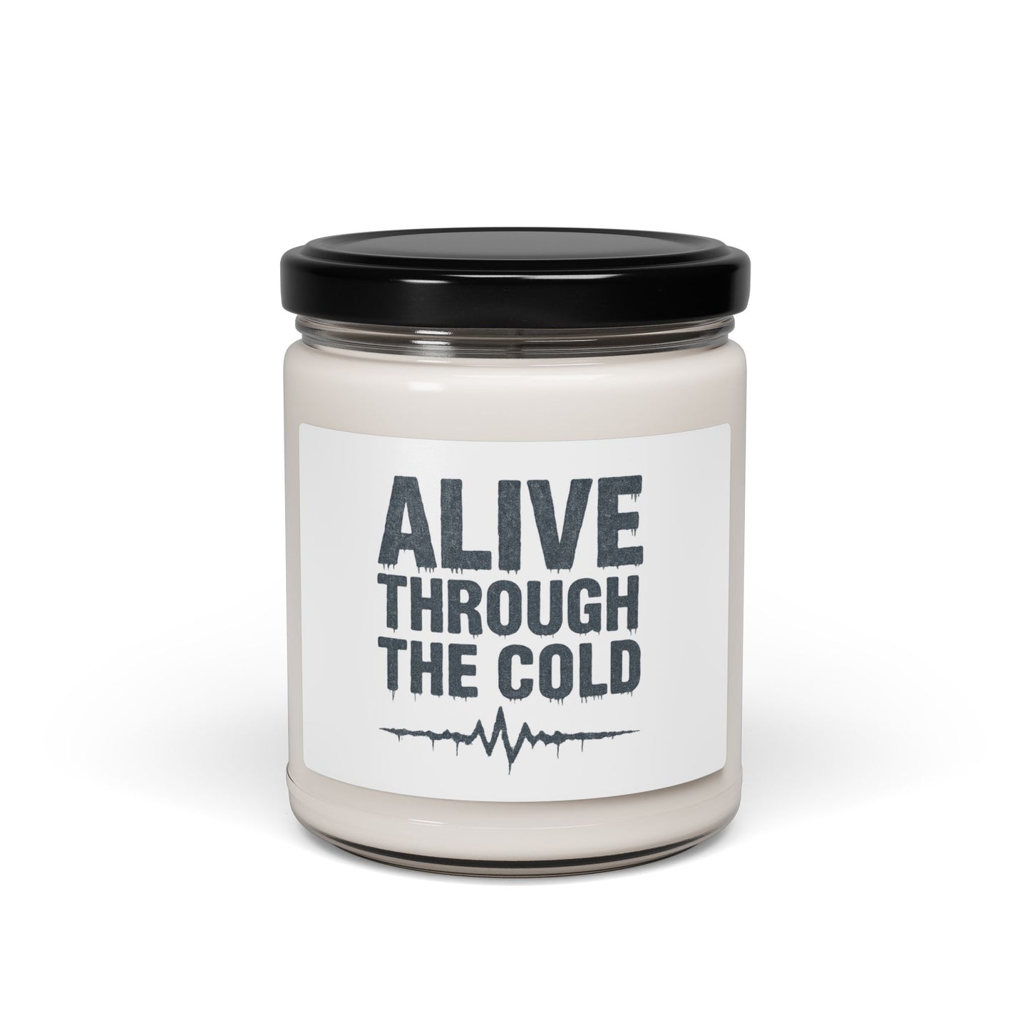 Scented Soy Candle, Cozy Atmosphere, Perfect Gift for Winter, ''Alive Through the Cold'', Relaxation, Home Fragrance, Self-Care