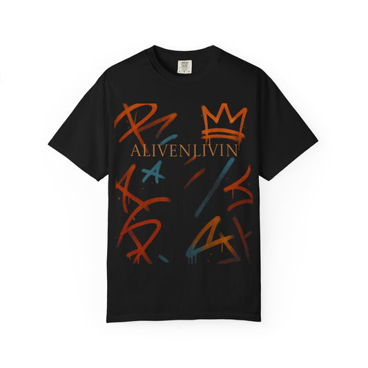 Urban Graffiti T-Shirt - ALIVENLIVIN Unisex Tee, Streetwear Fashion, Casual Outfit, Gift for Art Lovers, Everyday Wear, Graphic Tee