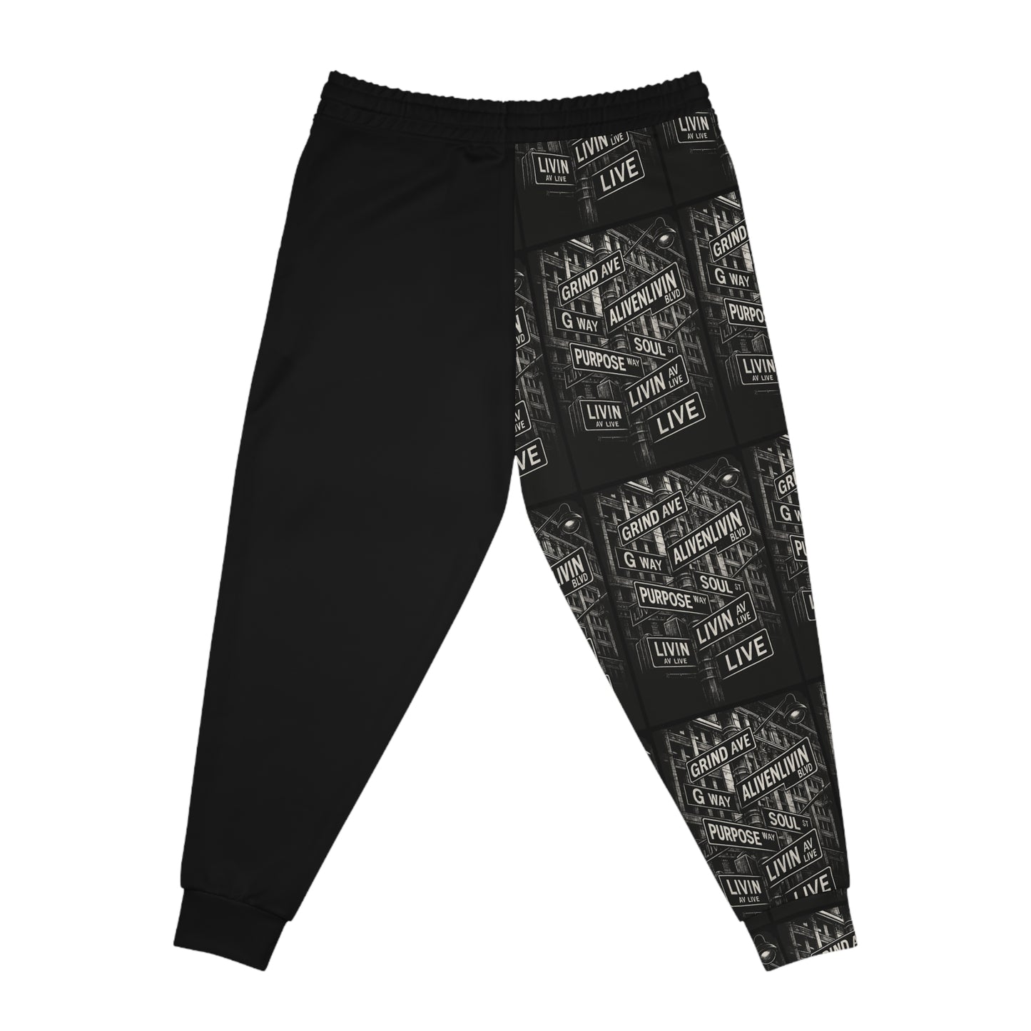 Urban Graphic Joggers - Live Boldly, Sweatpants for Athletes, Casual Wear, Street Style, Live Events Apparel, Gift for Fitness Lovers