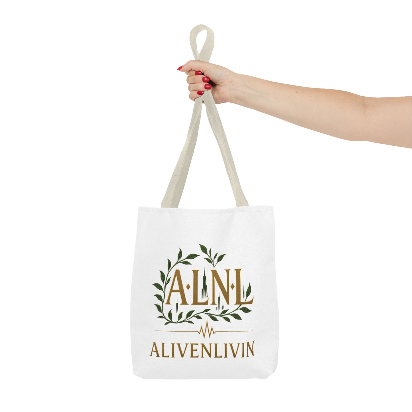 Chic Urban Tote Bag | Stylish Reusable Eco-Friendly Gift for Plant Lovers, Fashionistas, Commuters, AlivenLivin Design