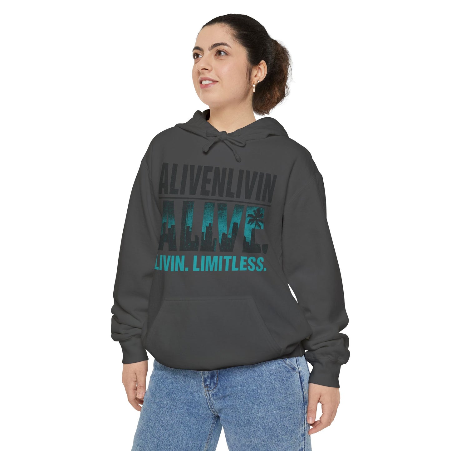 Unisex Inspirational Hoodie | Garment-Dyed Fashion | Gift for Friends, Cozy Layer, Casual Wear, Motivational Message