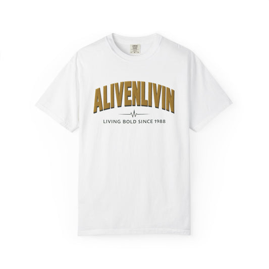 Garment-Dyed T-Shirt - ALIVENLIVIN - Casual Wear, Unisex Fashion, Gift for Him/Her, Retro Style, Everyday Comfort