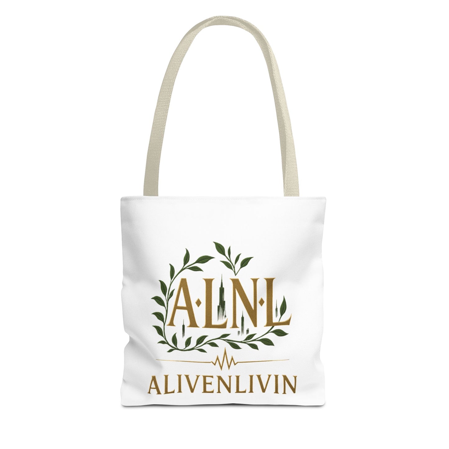 Chic Urban Tote Bag | Stylish Reusable Eco-Friendly Gift for Plant Lovers, Fashionistas, Commuters, AlivenLivin Design