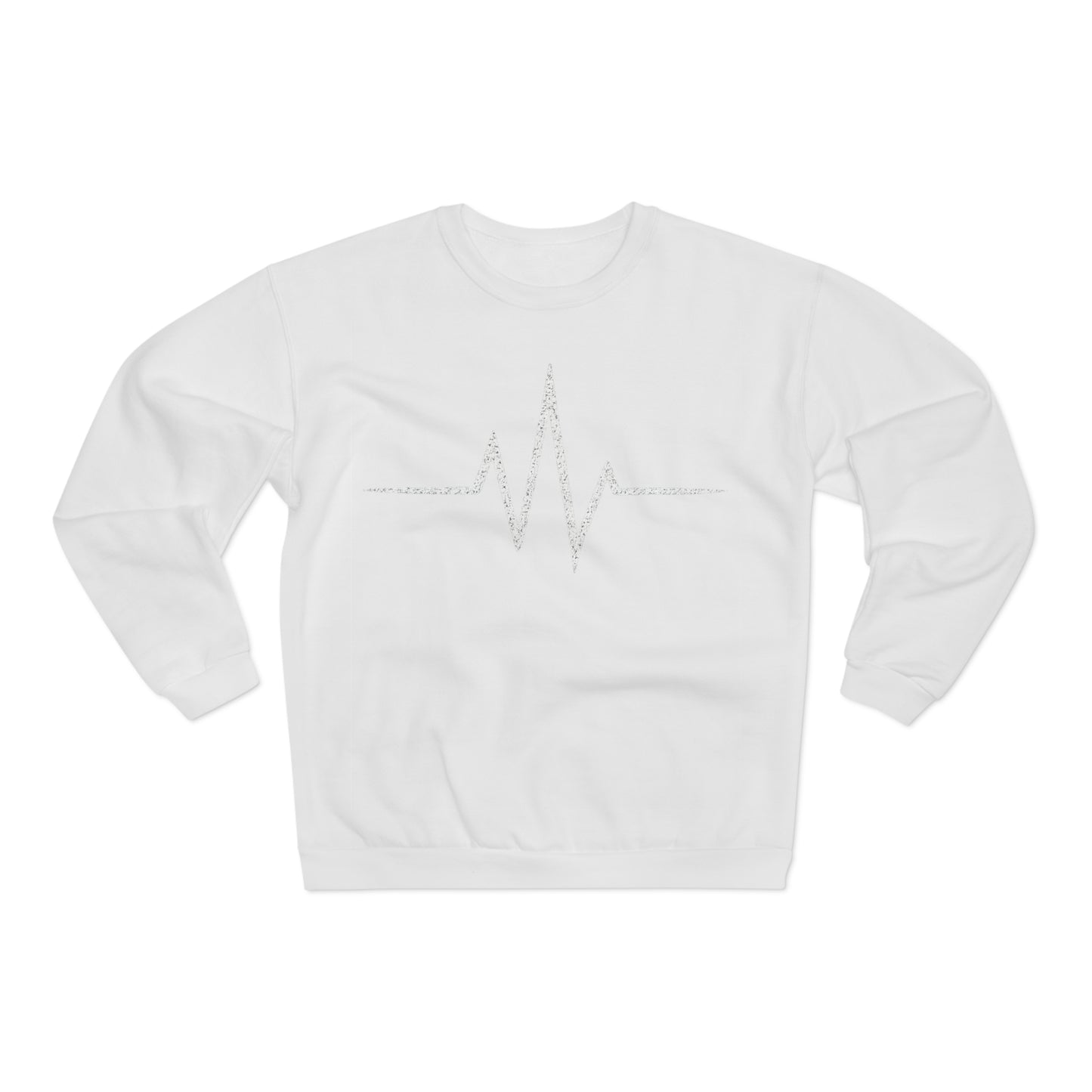 Inspirational Heartbeat Crew Neck Sweatshirt, Motivational Gift, Casual Wear, Unisex Pullover, Fitness Enthusiast