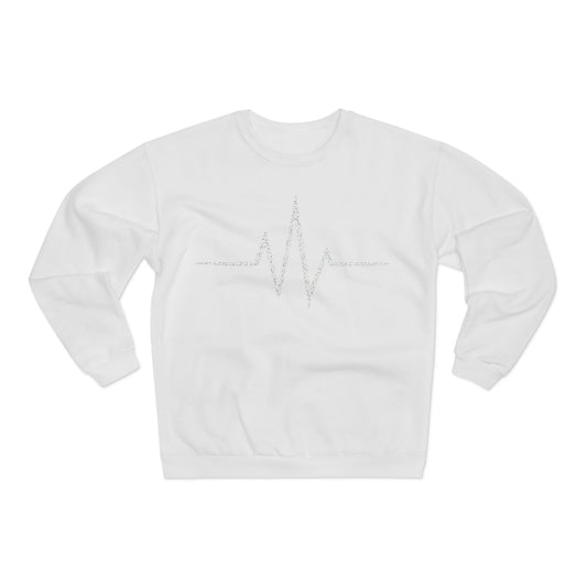 Inspirational Heartbeat Crew Neck Sweatshirt, Motivational Gift, Casual Wear, Unisex Pullover, Fitness Enthusiast