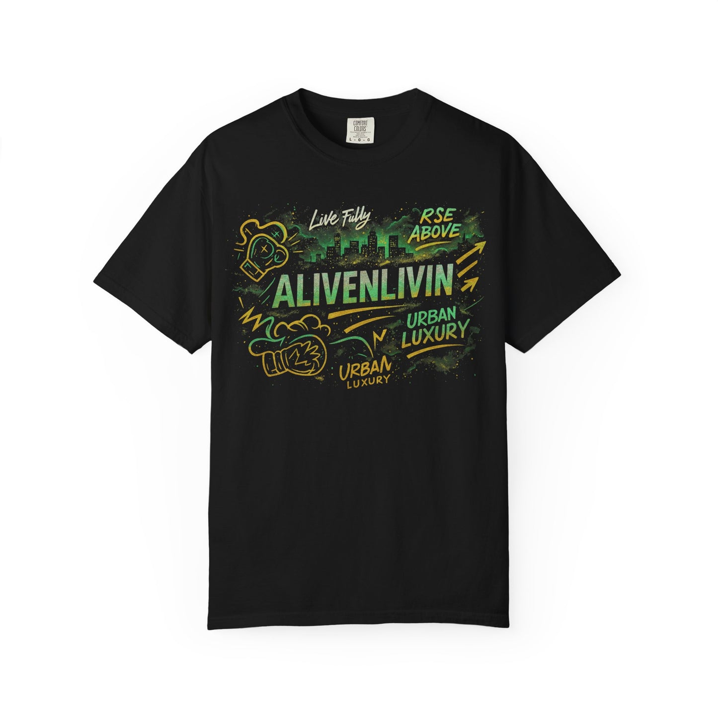 Urban Luxury T-shirt, Unisex Garment-Dyed Tee, Casual Wear, Street Style Apparel, Graphic Tee for Everyday Use