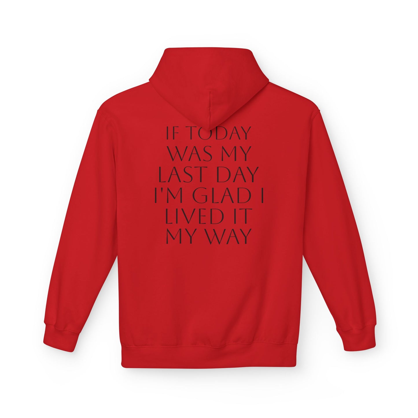 Inspirational Quote Fleece Hoodie, Motivational Apparel, Gifts for Friends, Cozy Casualwear, Great for Celebrations