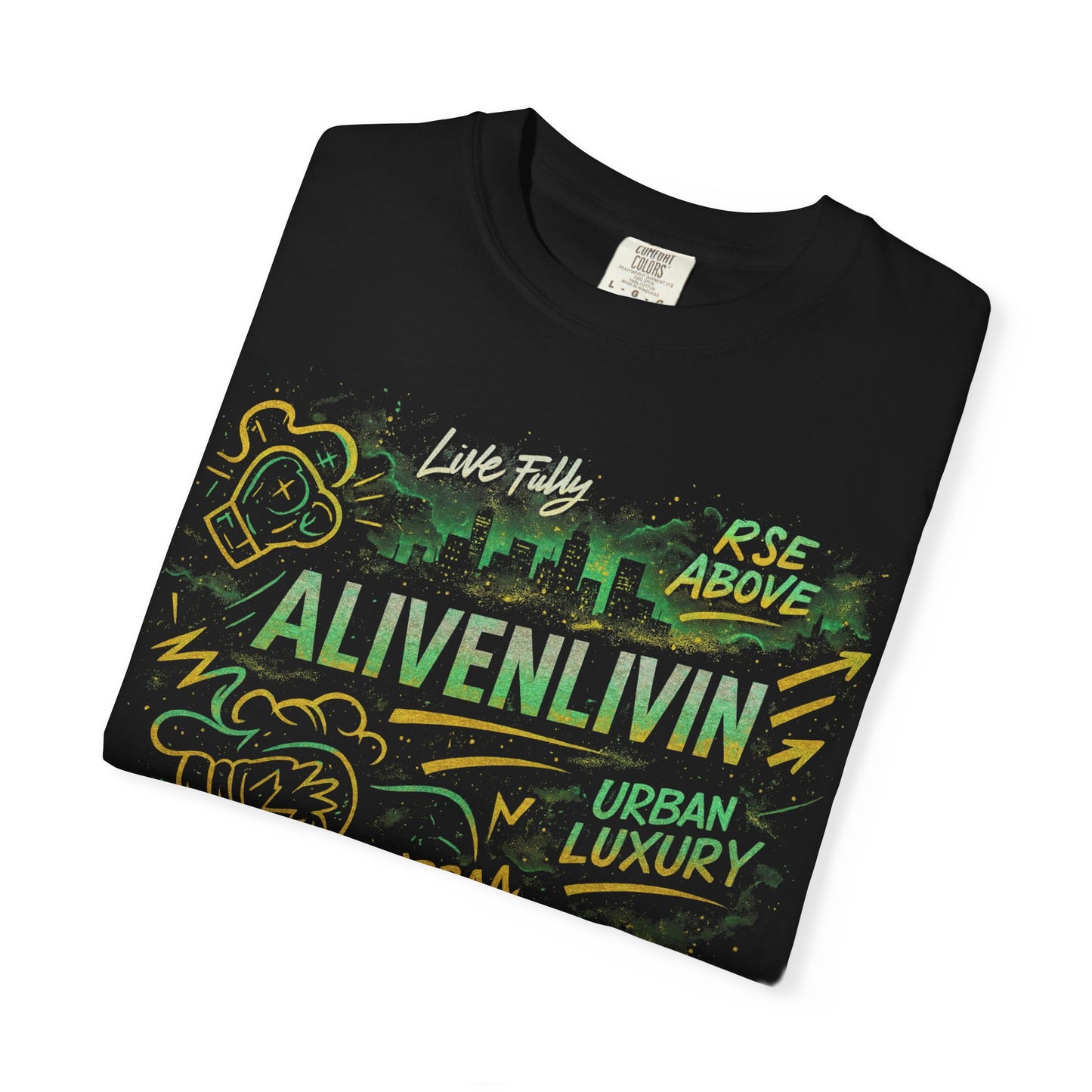 Urban Luxury T-shirt, Unisex Garment-Dyed Tee, Casual Wear, Street Style Apparel, Graphic Tee for Everyday Use