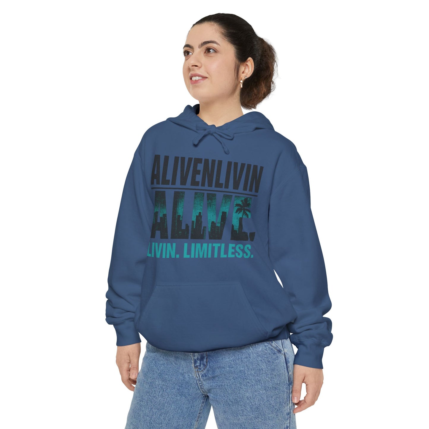 Unisex Inspirational Hoodie | Garment-Dyed Fashion | Gift for Friends, Cozy Layer, Casual Wear, Motivational Message