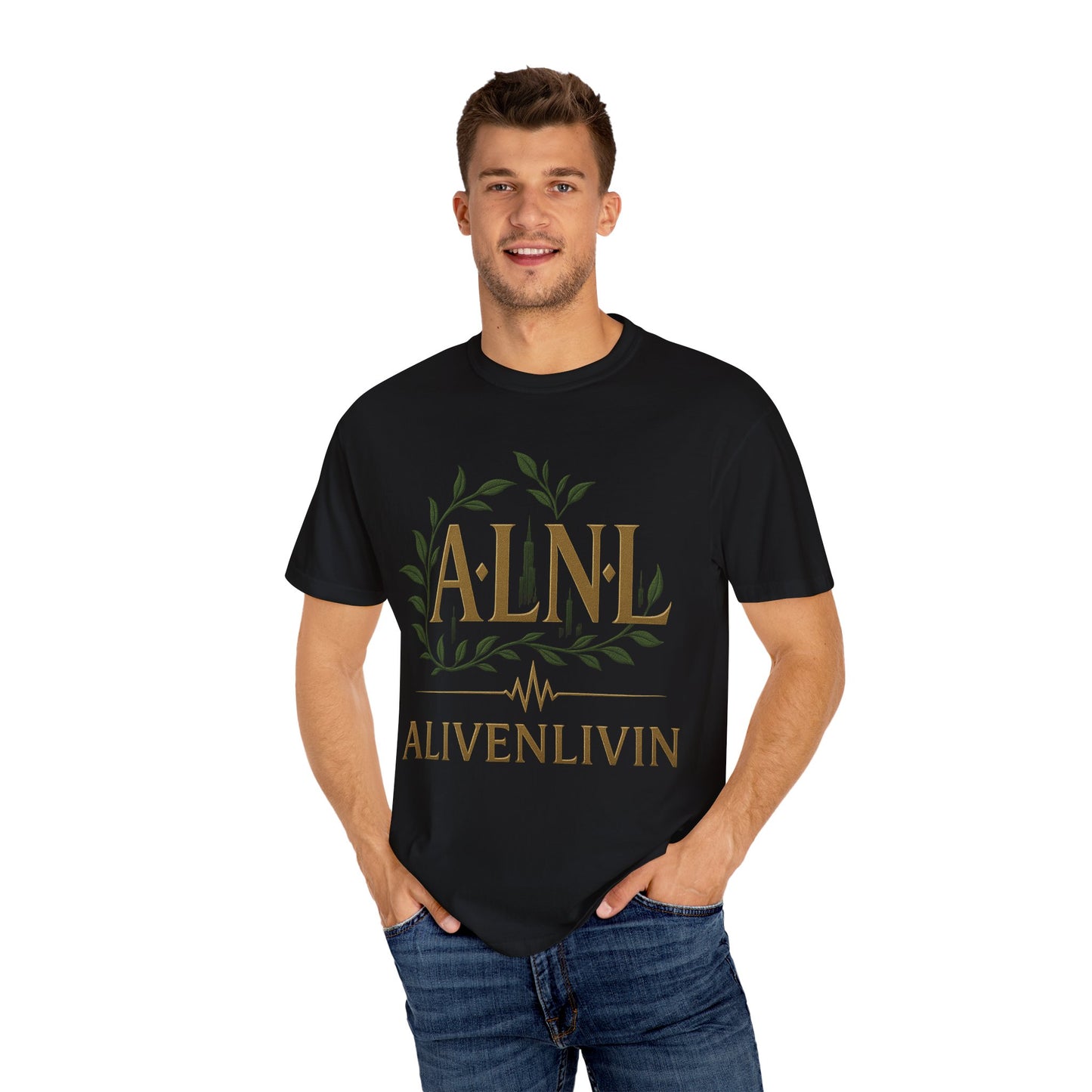 Urban Vibes T-Shirt, Casual Unisex Tee, Streetwear Style, Gift for City Lovers, ALIVENLIVIN Graphic Design
