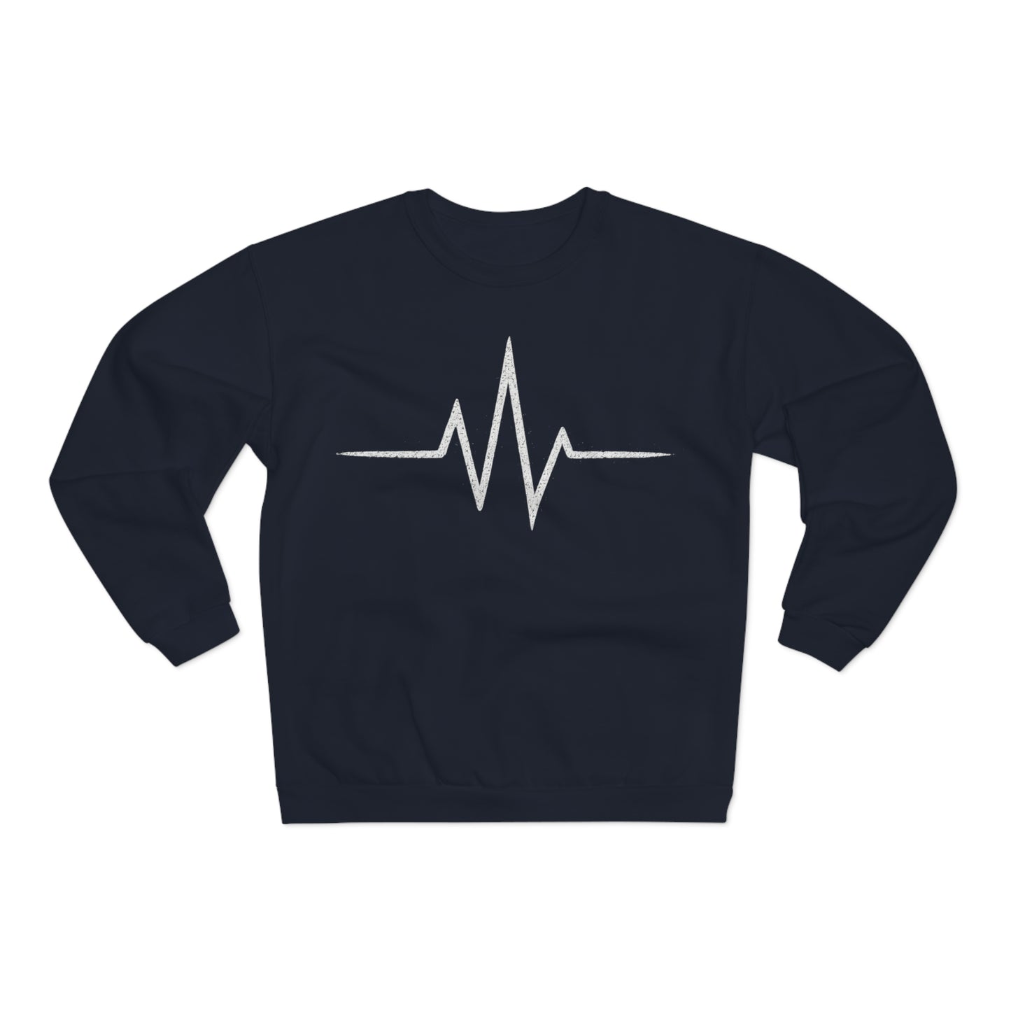 Inspirational Heartbeat Crew Neck Sweatshirt, Motivational Gift, Casual Wear, Unisex Pullover, Fitness Enthusiast