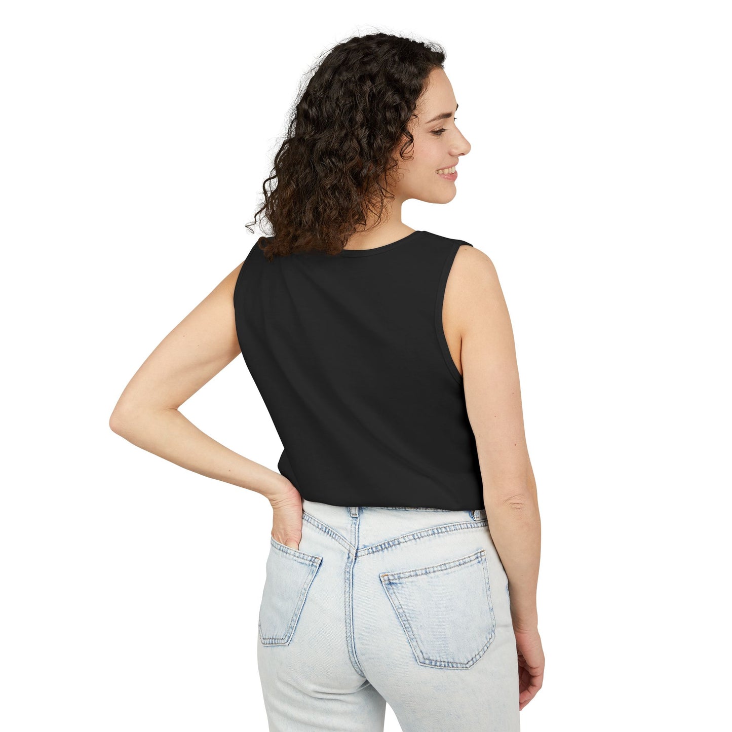 Stylish Unisex Garment-Dyed Tank Top with ANL Design for Casual Days, Beach, Gifts, Summer Wear, and Unique Events