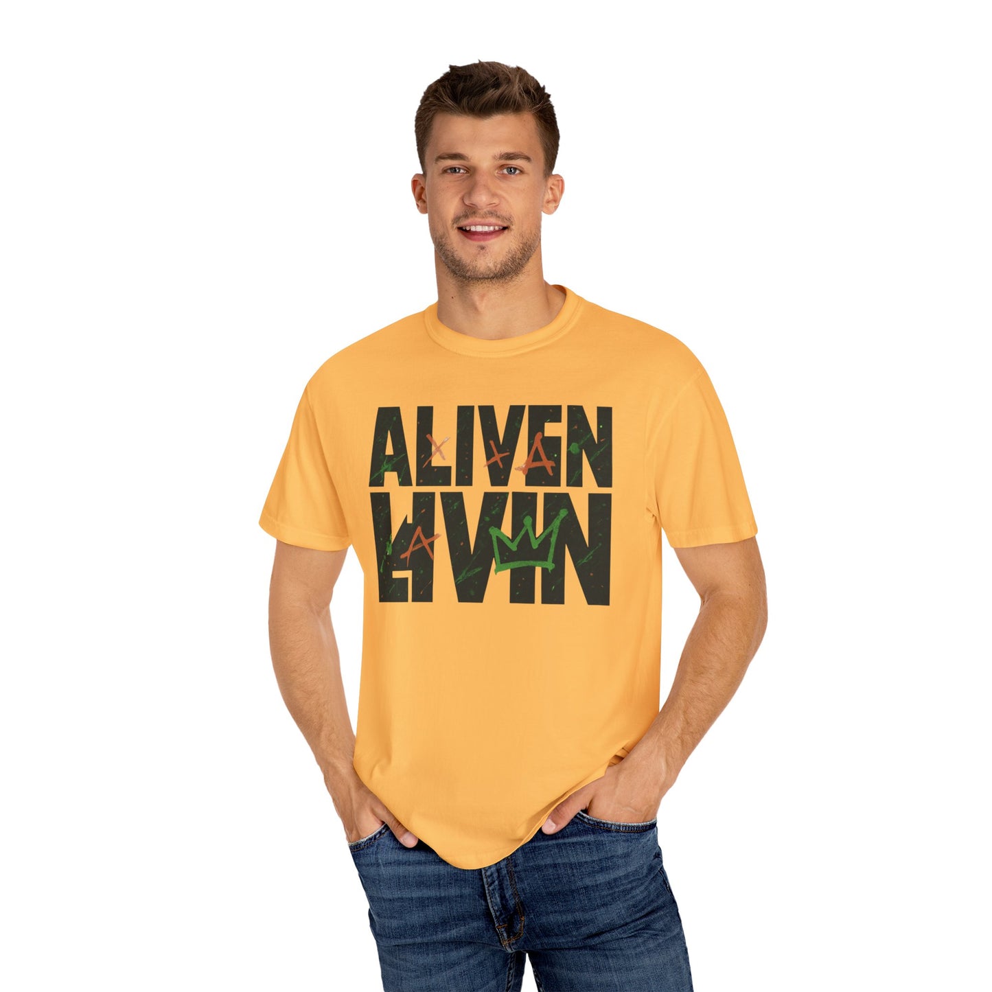 Alive and Livin' Unisex T-Shirt | Casual Wear, Graphic Tee, Gift for Friends, Everyday Comfort, Party Outfit, Summer Style
