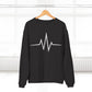 Inspirational Heartbeat Crew Neck Sweatshirt, Motivational Gift, Casual Wear, Unisex Pullover, Fitness Enthusiast