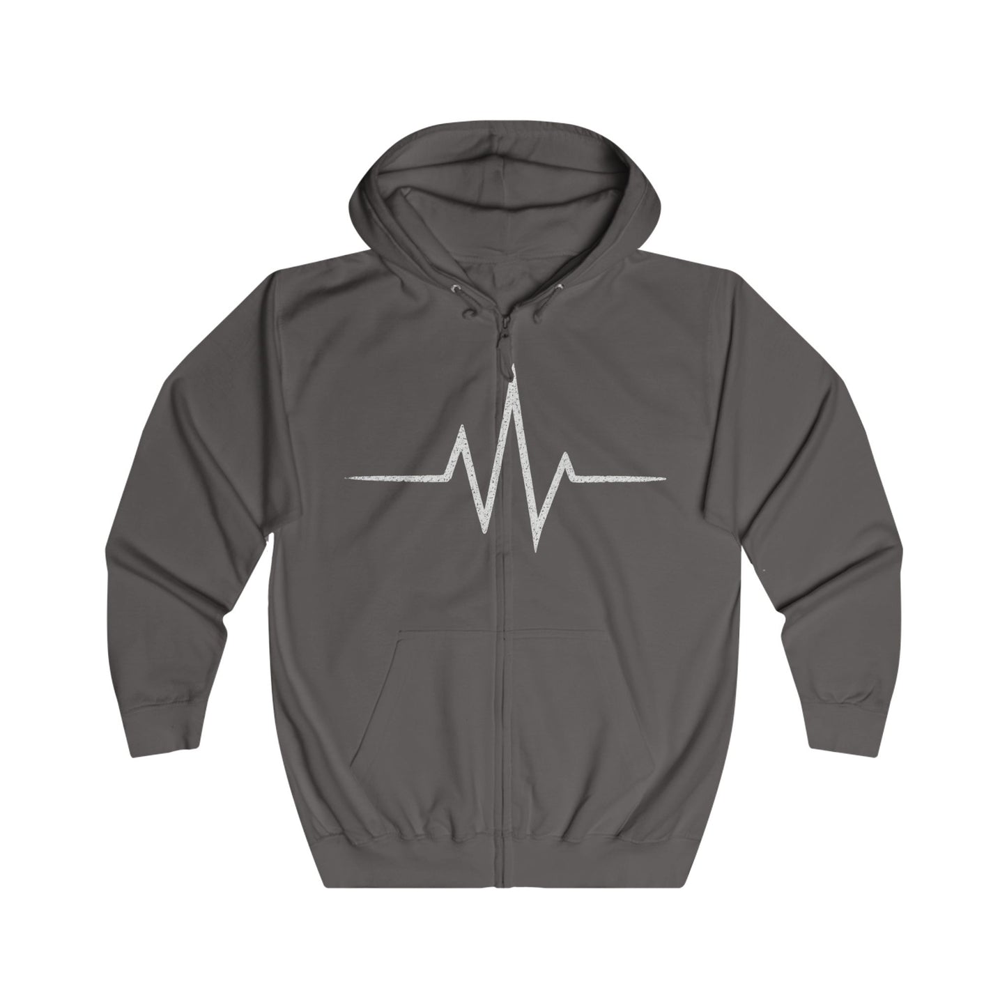 Vibrant Unisex Full Zip Hoodie - Heartbeat Graphic, Motivational Wear, Fitness Apparel, Everyday Comfort, Perfect Gift for Wellness [...]